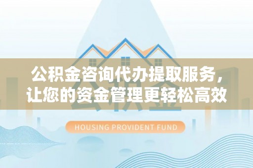保税港区公积金咨询代办提取服务，让您的资金管理更轻松高效