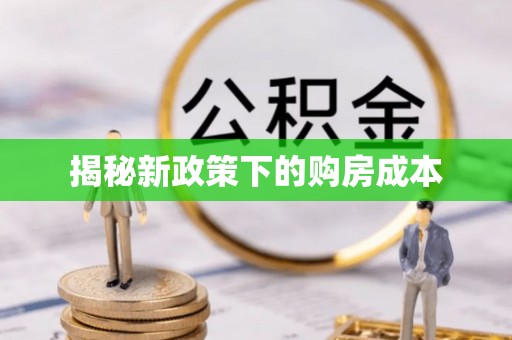 保税港区揭秘新政策下的购房成本